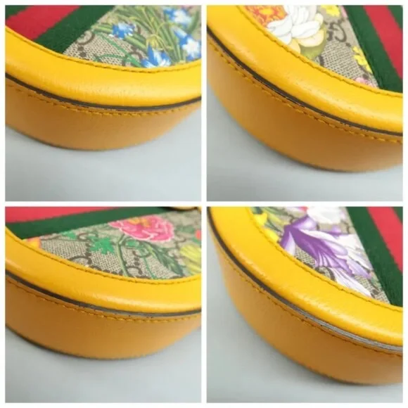 100% Authentic GUCCI Dionysus Yellow&Brown Canvas Shoulder Bag - Picture 6 of 12